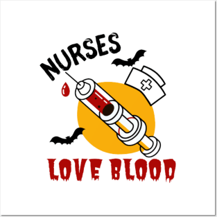 Halloween nurse nurses love blood funny Halloween costumes Posters and Art